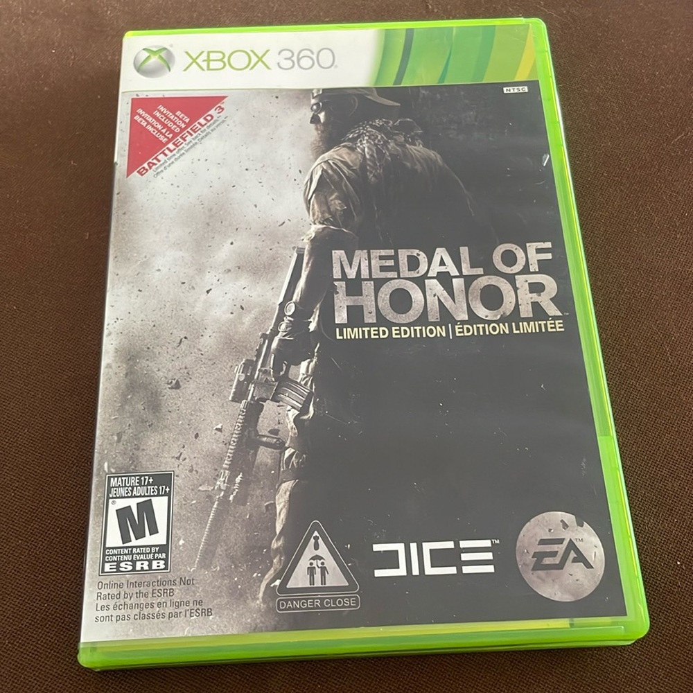 XBOX360 MEDAL OF HONOR LIMITED EDITION BATTLEFIELD 3